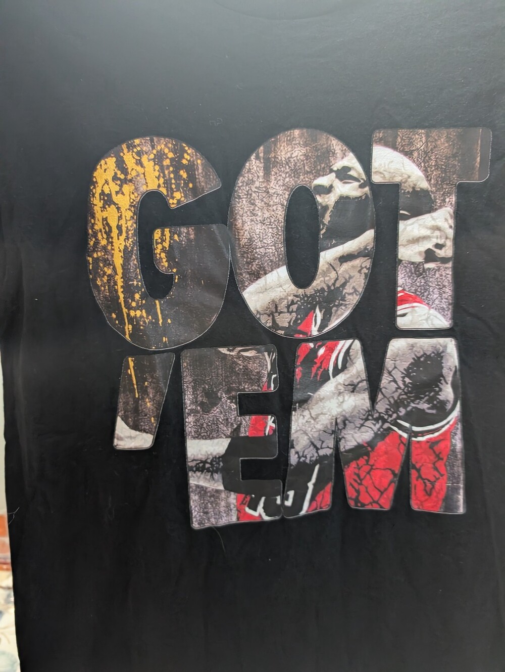GOT 'EM Michael Jordan Tee - Black with Multicolor Accents By House Of Tees